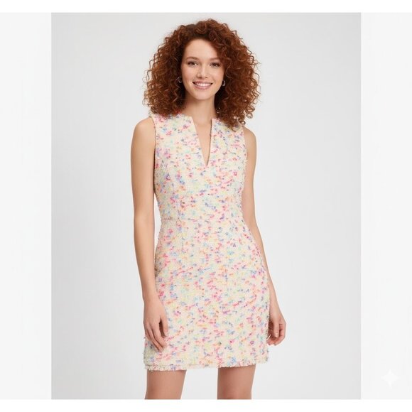 NWT kate spade Gala Tweed Mini in Cream Multi Confetti Dress 14 - Picture 1 of 8